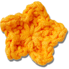 Crafted Crochet Orange Star