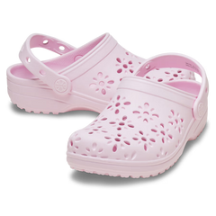 Kids' Classic Floral Cut-Out Clog