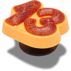 Orange Sparkly Number 13