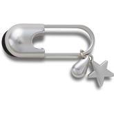 Silver Meta Safety Pin