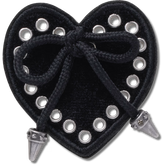 Black Heart with Bow