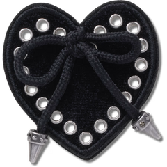 Black Heart with Bow