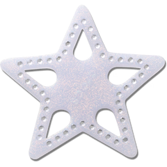 Mega Blue Glittery Star