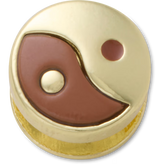 Brown Yin Yang Icon