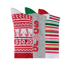 CrocsSocks Candy Cane 3-Pack