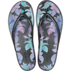 Miami Round Toe Dark Floral Flip