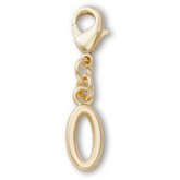 Gold Letter O Charm
