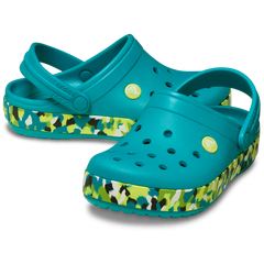 Kids' Crocband Glow Confetti Band Clog