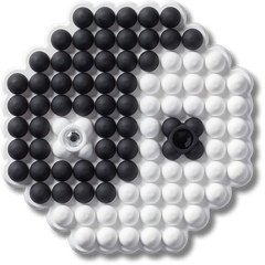 Beaded Ying and Yang