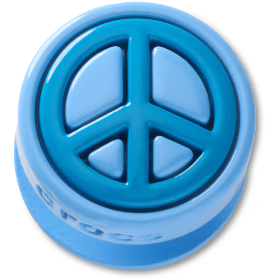 Blue Peace Sign Icon