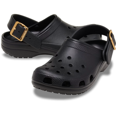 Classic Metallic Buckle Clog