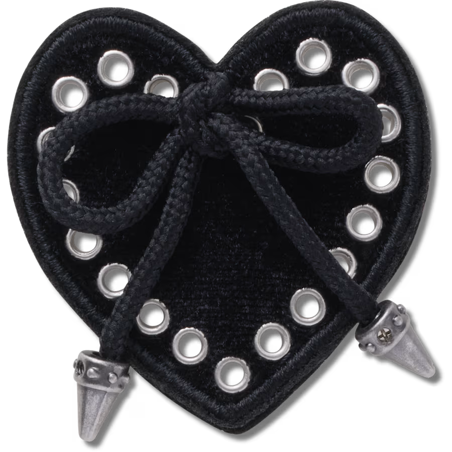 Black Heart with Bow