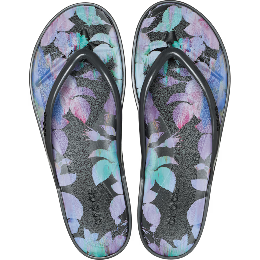 Miami Round Toe Dark Floral Flip