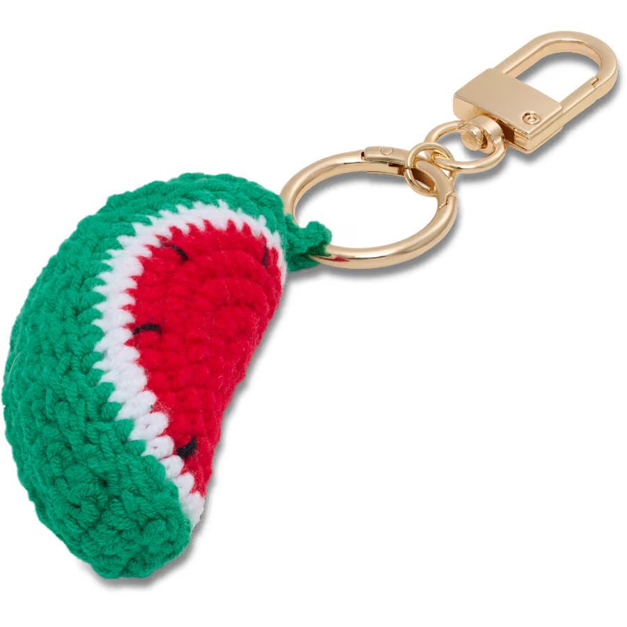 Crochet Watermelon Bag Charm