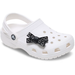 Black Grommet Studded Bow