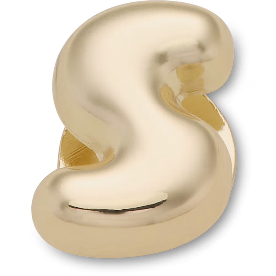 Gold Bubble Letter S