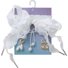 Laces and Pearl Bow Charm Kit